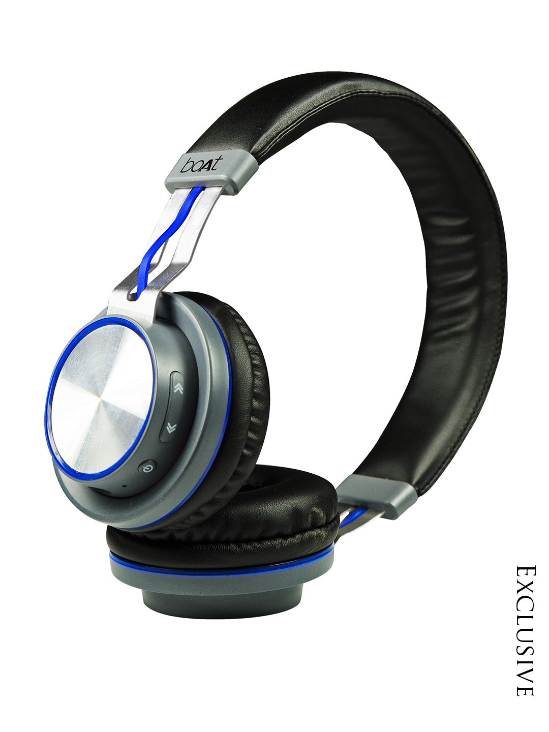 Buy BoAt Black & Blue Rockerz 390 Bluetooth Wireless Headphone - Headphones for Unisex 1832184