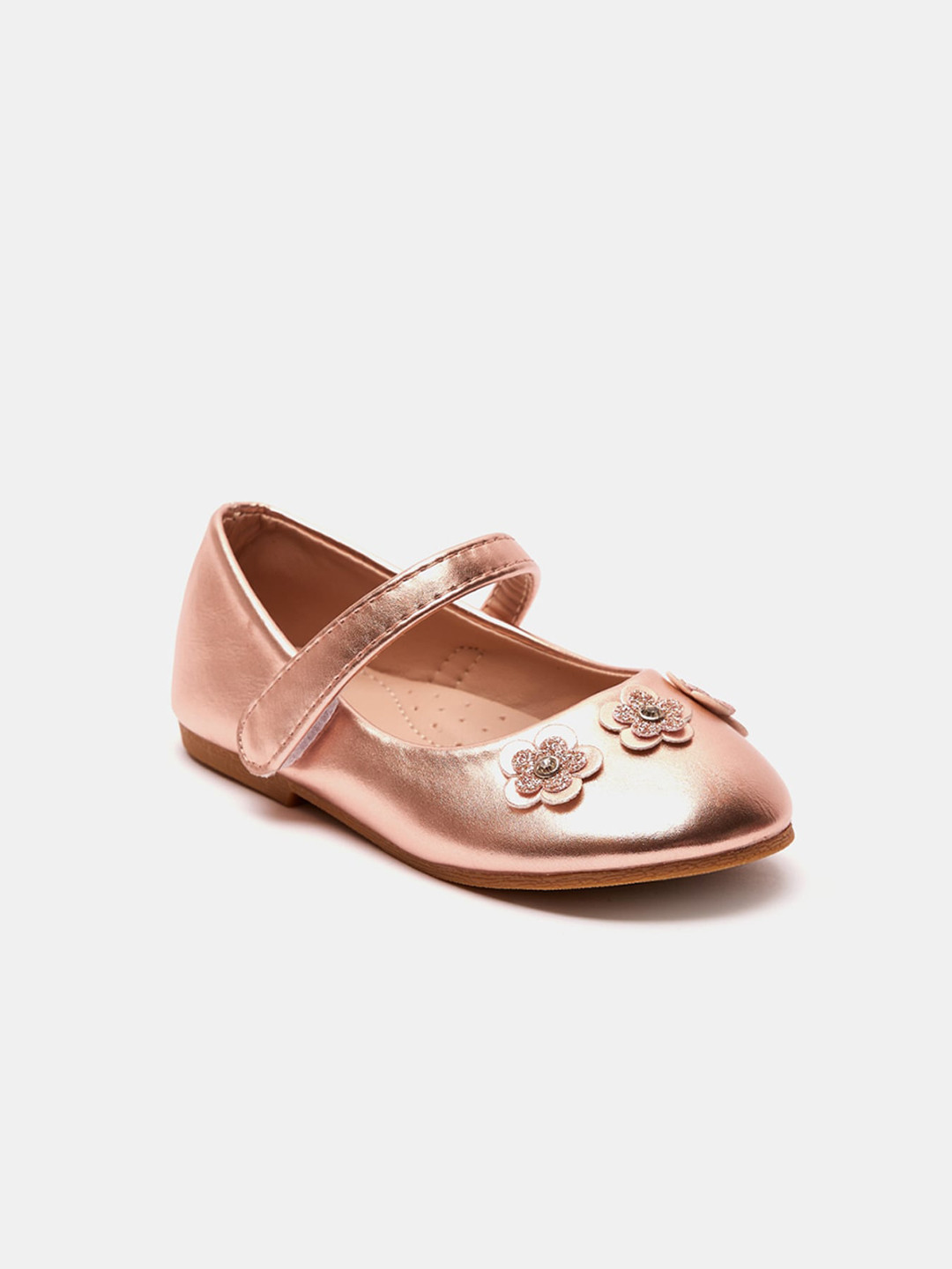 Buy Shoexpress Girls Gold Toned Ballerinas Flats Flats for Girls