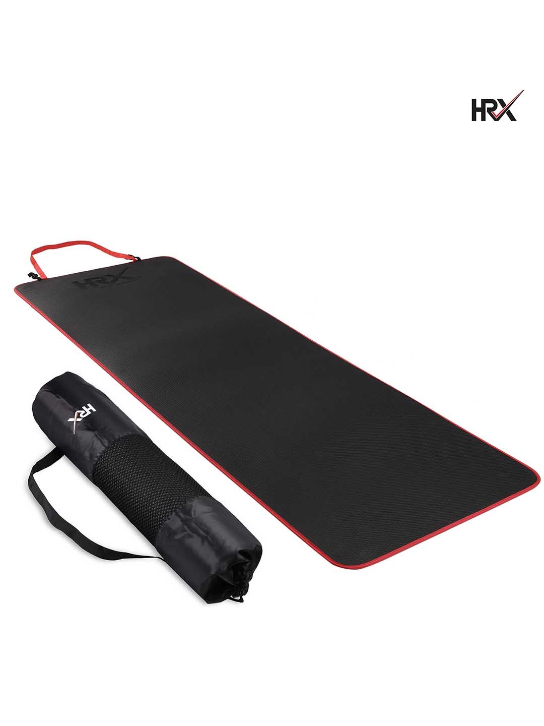 Buy HRX By Hrithik Roshan Black Anti Skid Yoga Mat With Inbuilt Strap buy-hrx-by-hrithik-roshan-black-anti-skid-yoga-mat-with-inbuilt-strap