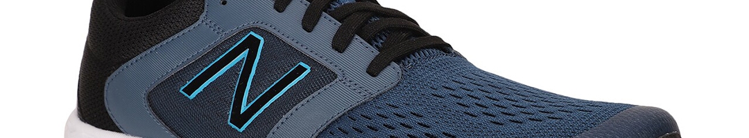 Buy New Balance Men Blue & Black Woven Design Running Shoes - Sports ...