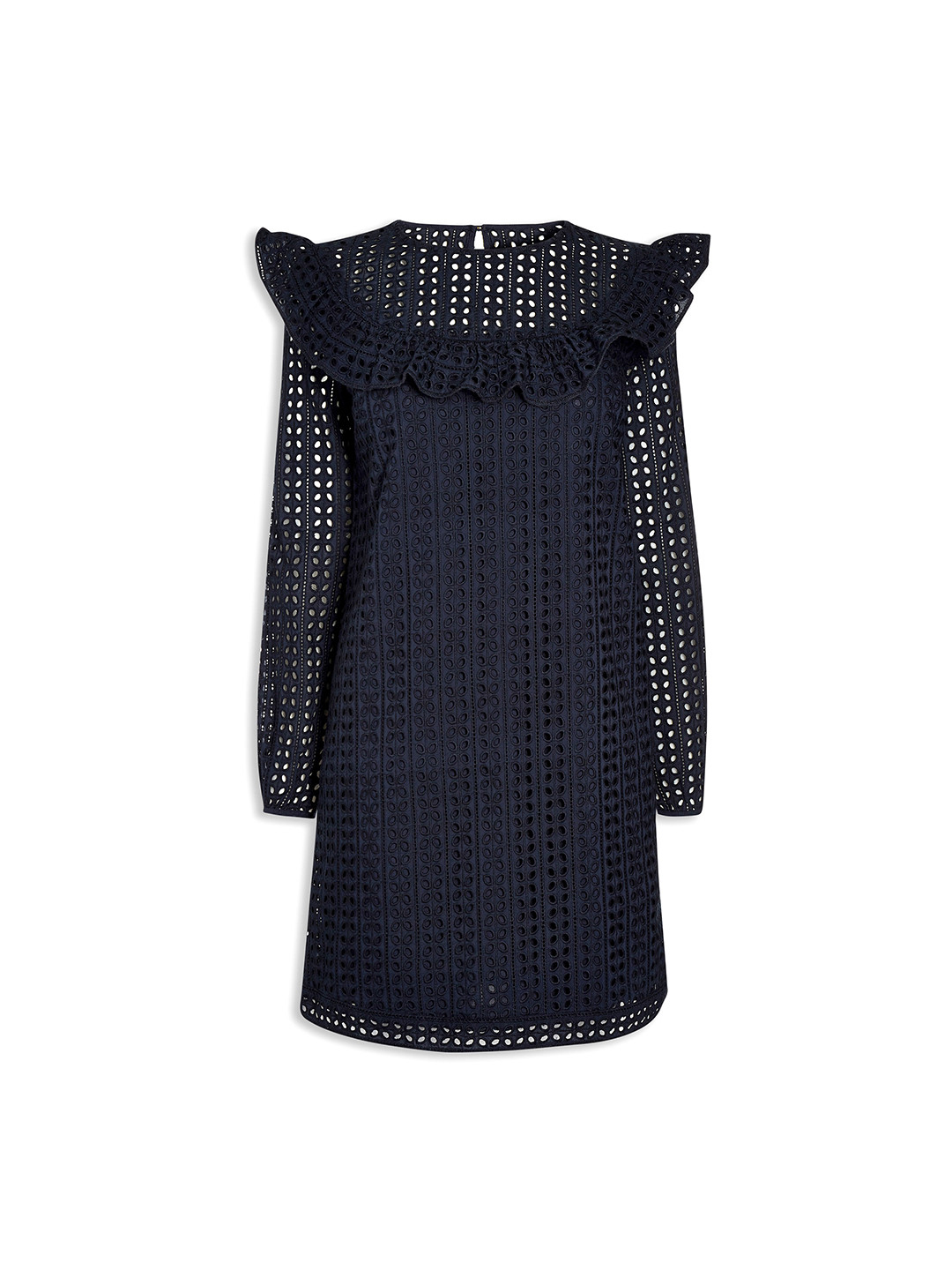 Buy Next Women Navy Blue Self Design A Line Dress Dresses for Women