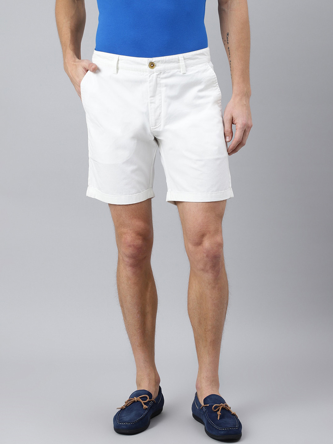 Buy Woodland Men White Shorts - Shorts for Men 18341212 | Myntra