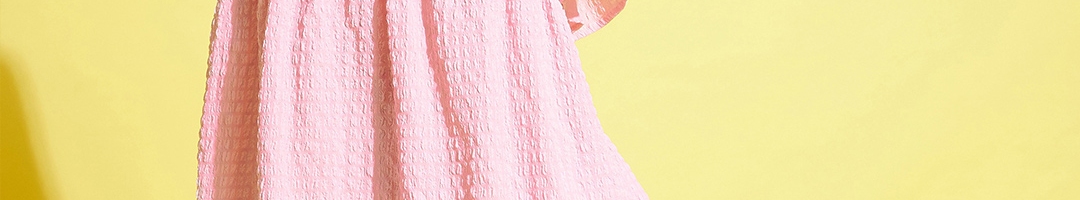 Buy Noh Voh SASSAFRAS Kids Pink & Pale Pink Empire Mini Dress - Dresses ...