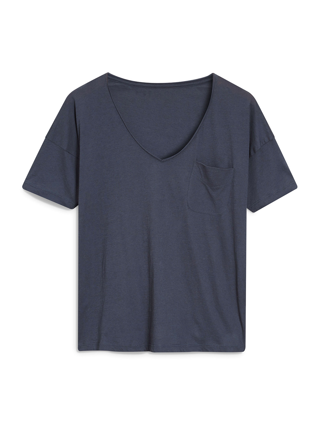 Buy Next Women Navy Solid V Neck T Shirt Tshirts for Women 1834295