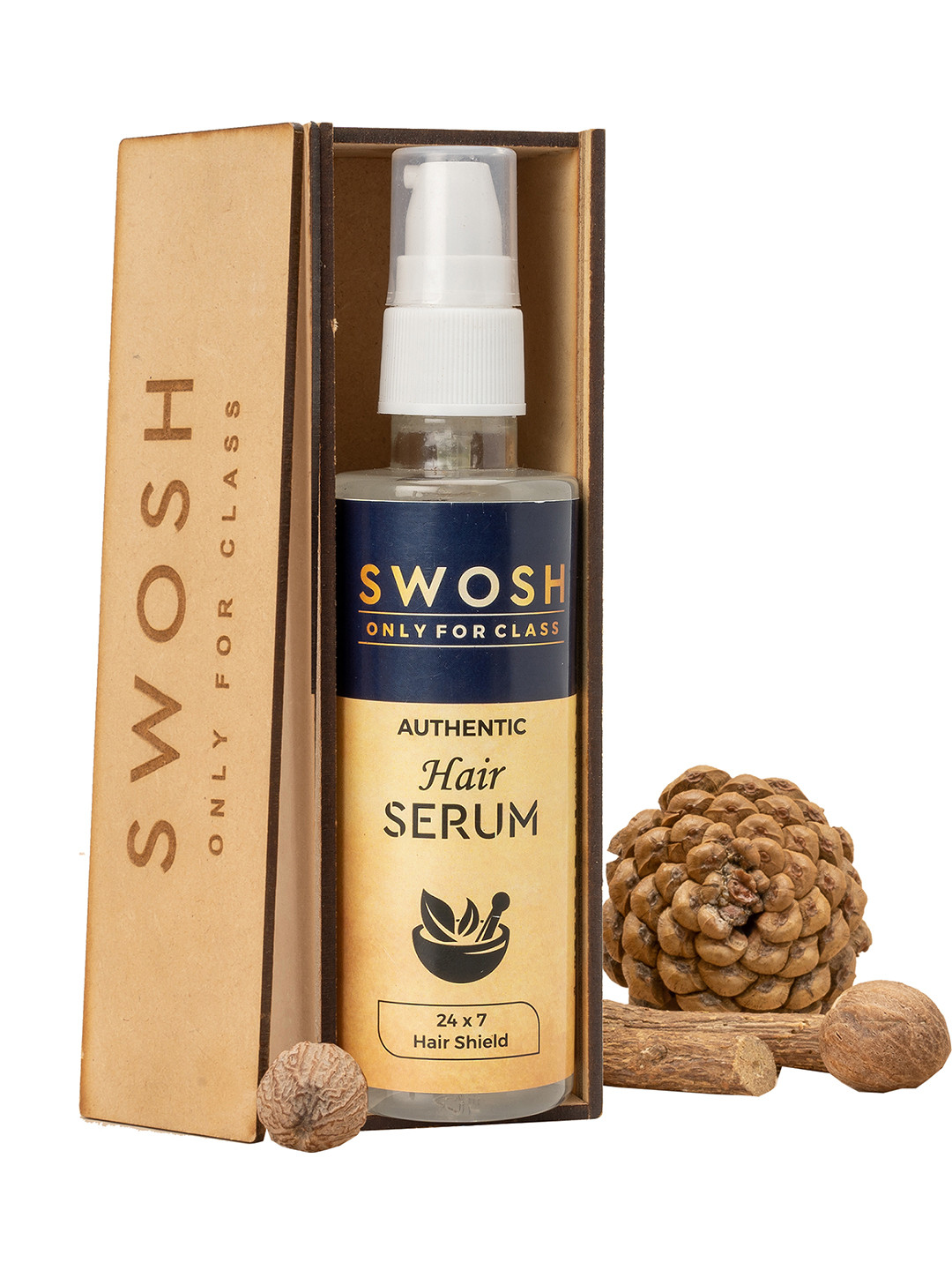 Buy SWOSH Ayurvedic Hair Serum With Bhringraj & Neem 100ml Hair Serum