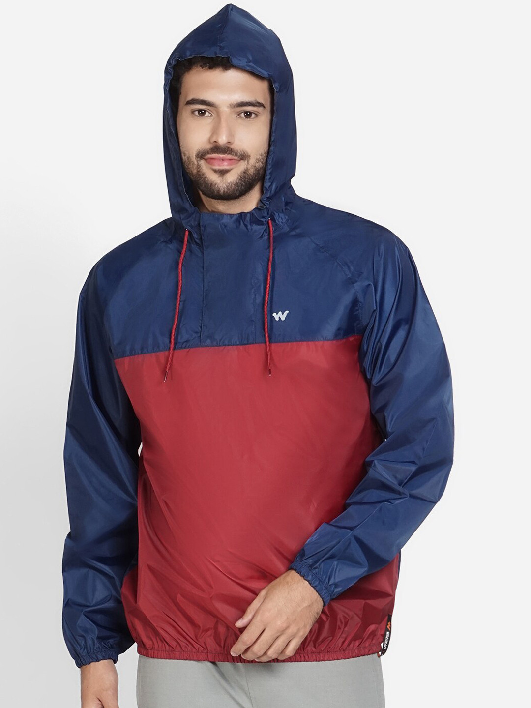 Buy Wildcraft Men Maroon & Blue Solid Rain Jacket Rain Jacket for Men 18350100 Myntra
