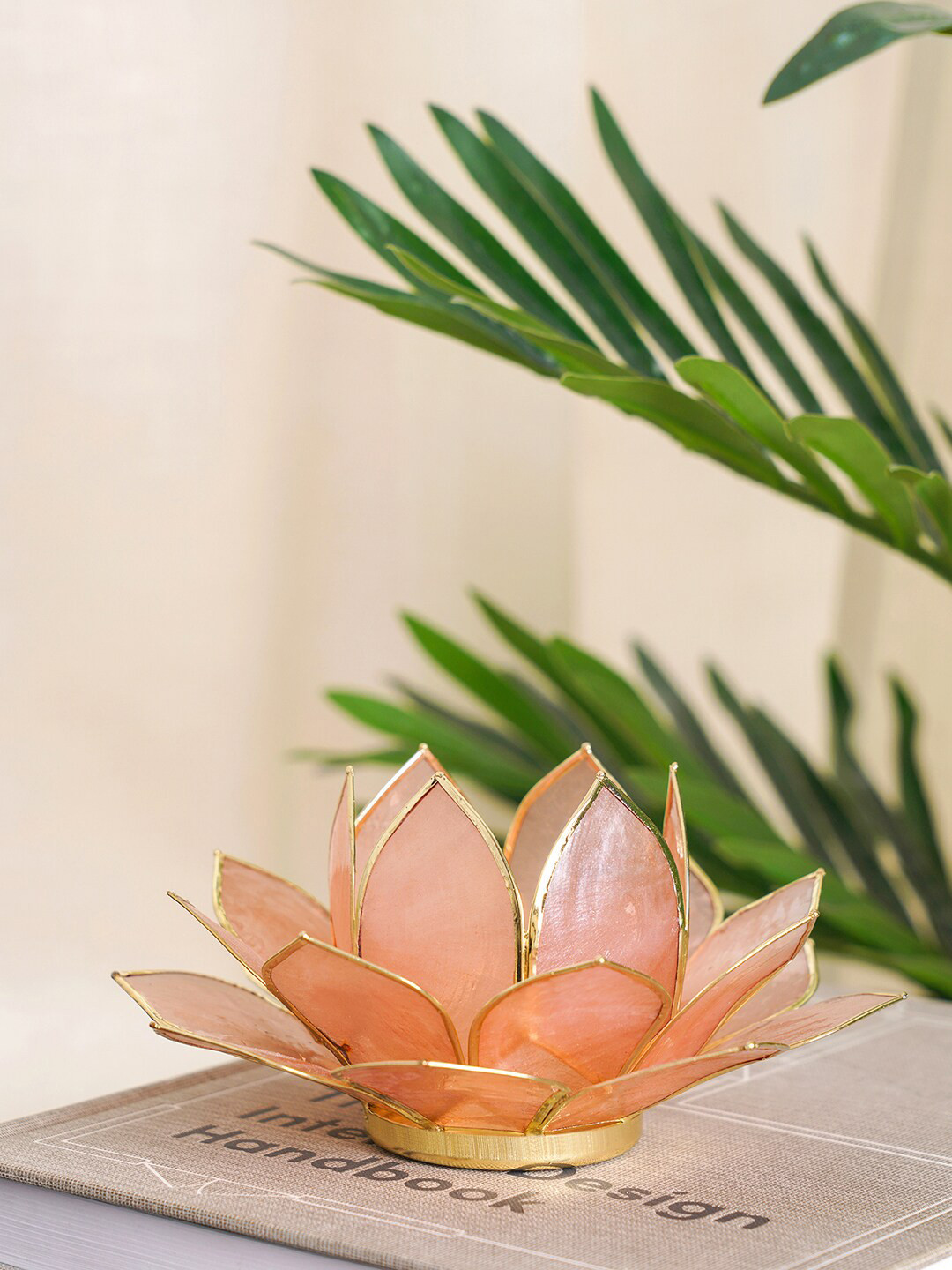 Buy Pure Home And Living Pink Bloom Lotus Shaped Tea Light Holder
