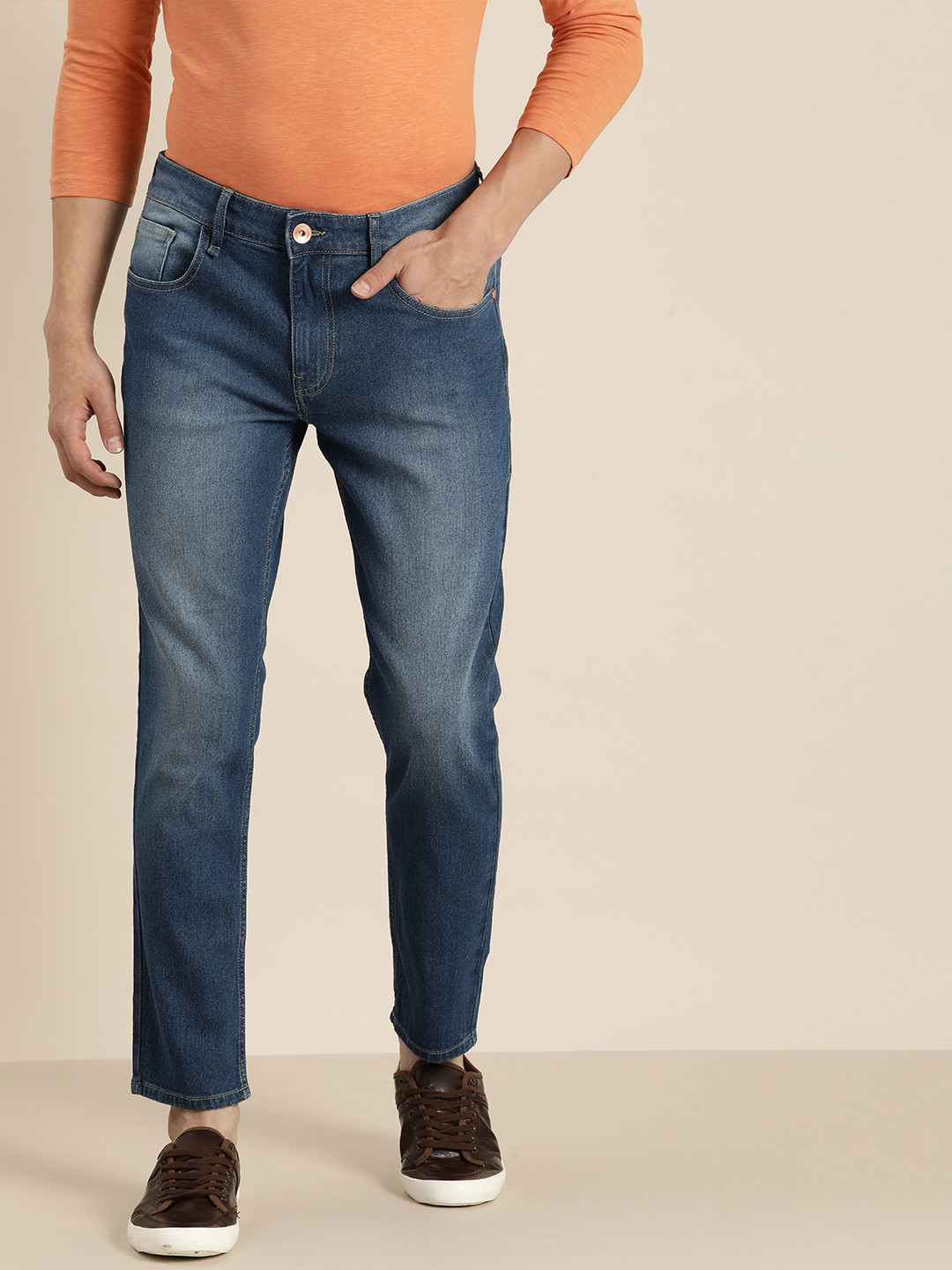 Buy Ether Men Blue Slim Fit Light Fade Jeans Jeans for Men 18357450