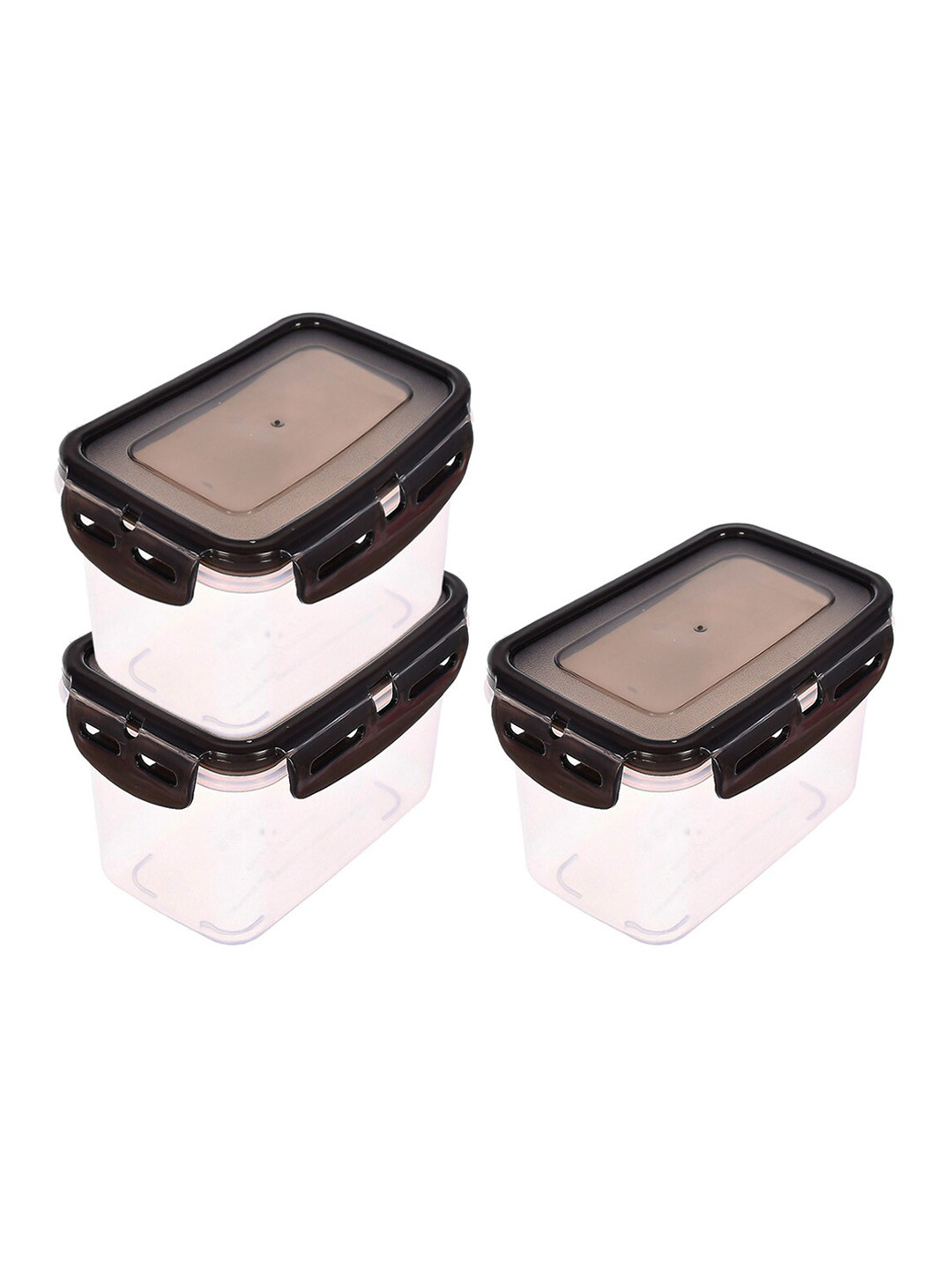 Buy Kuber Industries Black Plastic Food Storage Container With Airtight