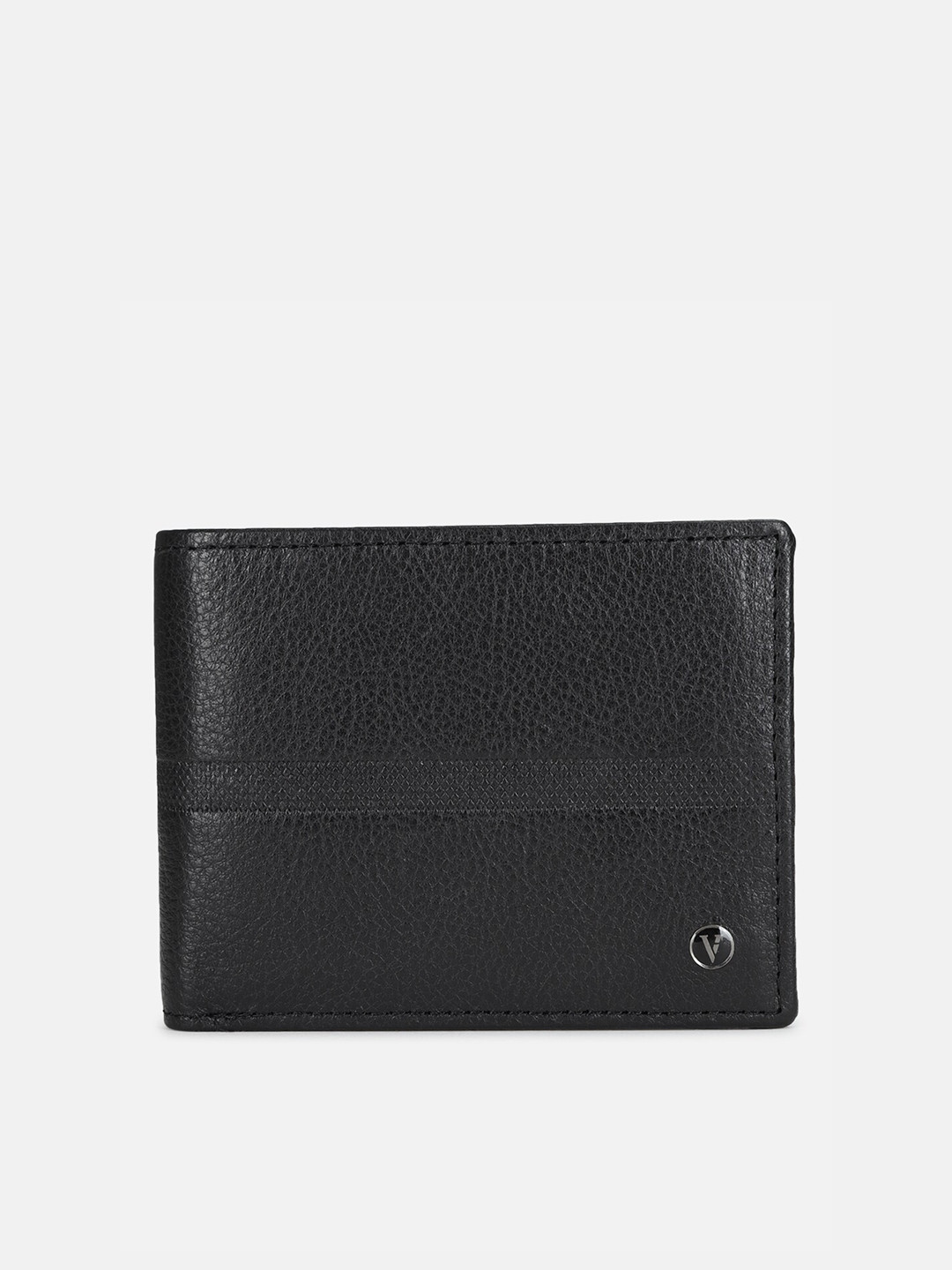 Buy Van Heusen Men Black Leather Two Fold Wallet Wallets for Men
