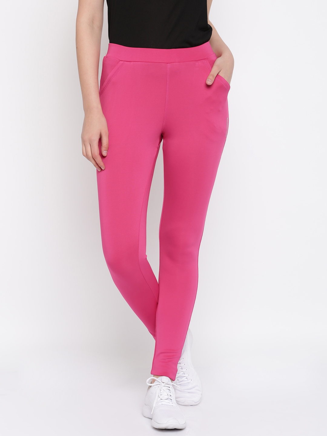 pink track pants outfit