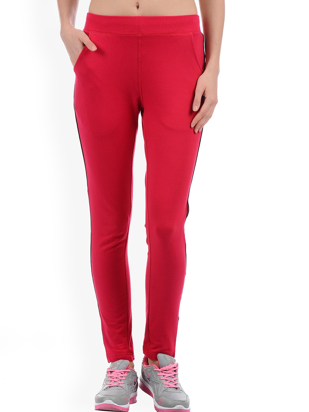 hot pink track pants