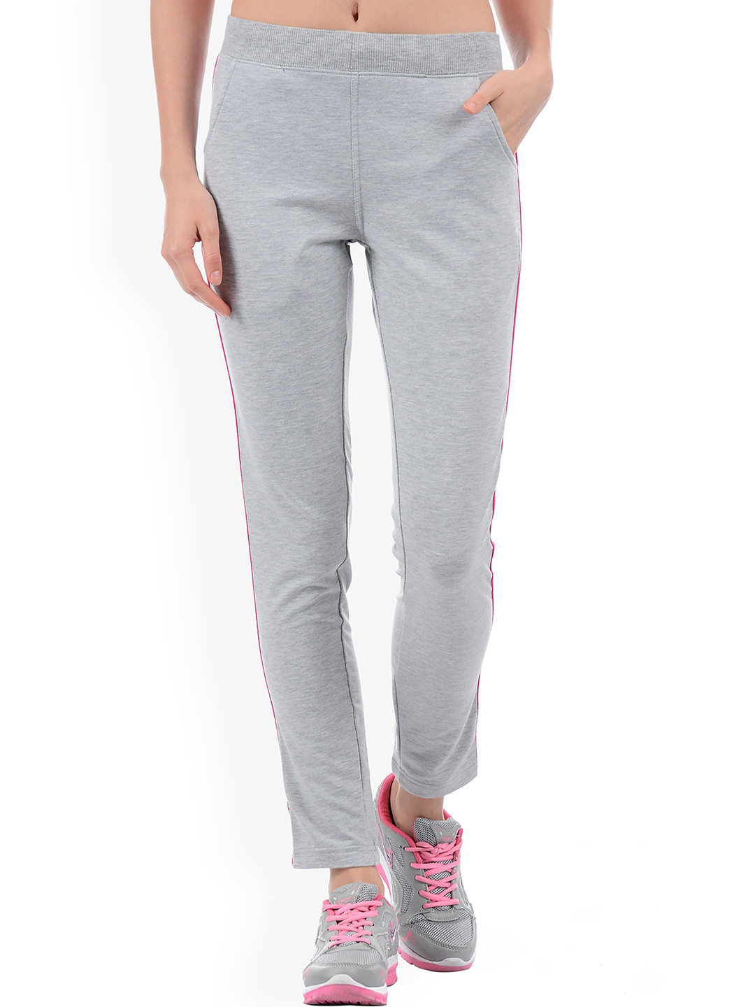 Buy Sweet Dreams Women Grey Melange Solid Track Pants Track Pants for Women 1836278 Myntra