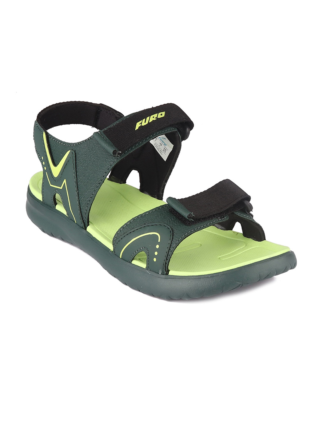 Buy FURO By Red Chief Men Green & Grey Solid Sports Sandals Sports