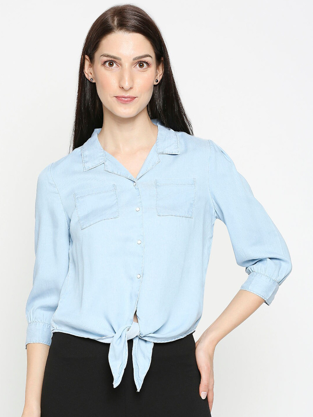 Buy Kraus Jeans Women Blue Casual Shirt Shirts for Women 18364812 Myntra
