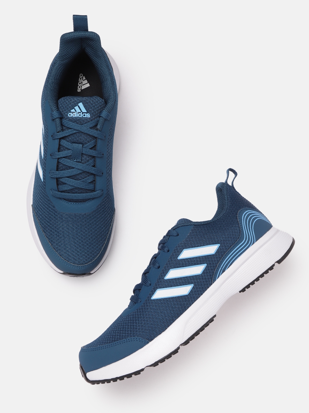 Buy ADIDAS Men Blue Woven Design Runmagica Running Shoes - Sports Shoes ...