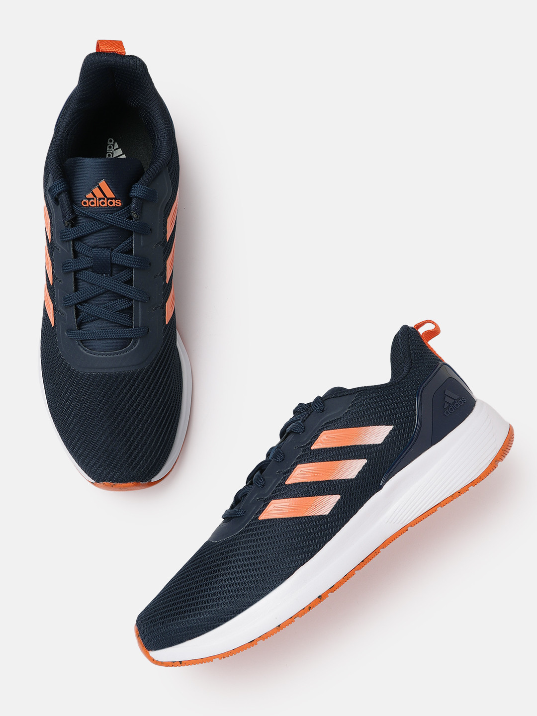 Buy ADIDAS Men Navy Blue Solid Woven Design Val Run Running Shoes