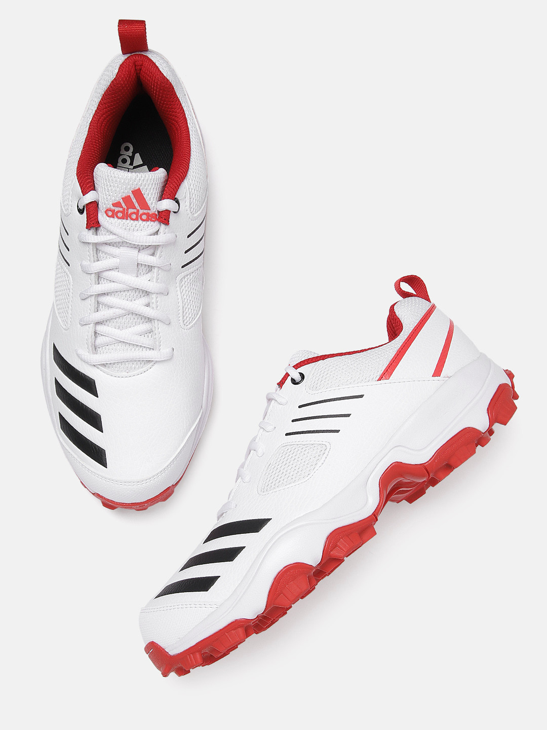 Buy ADIDAS Men White & Red Crihase Cricket Shoes Sports Shoes for Men