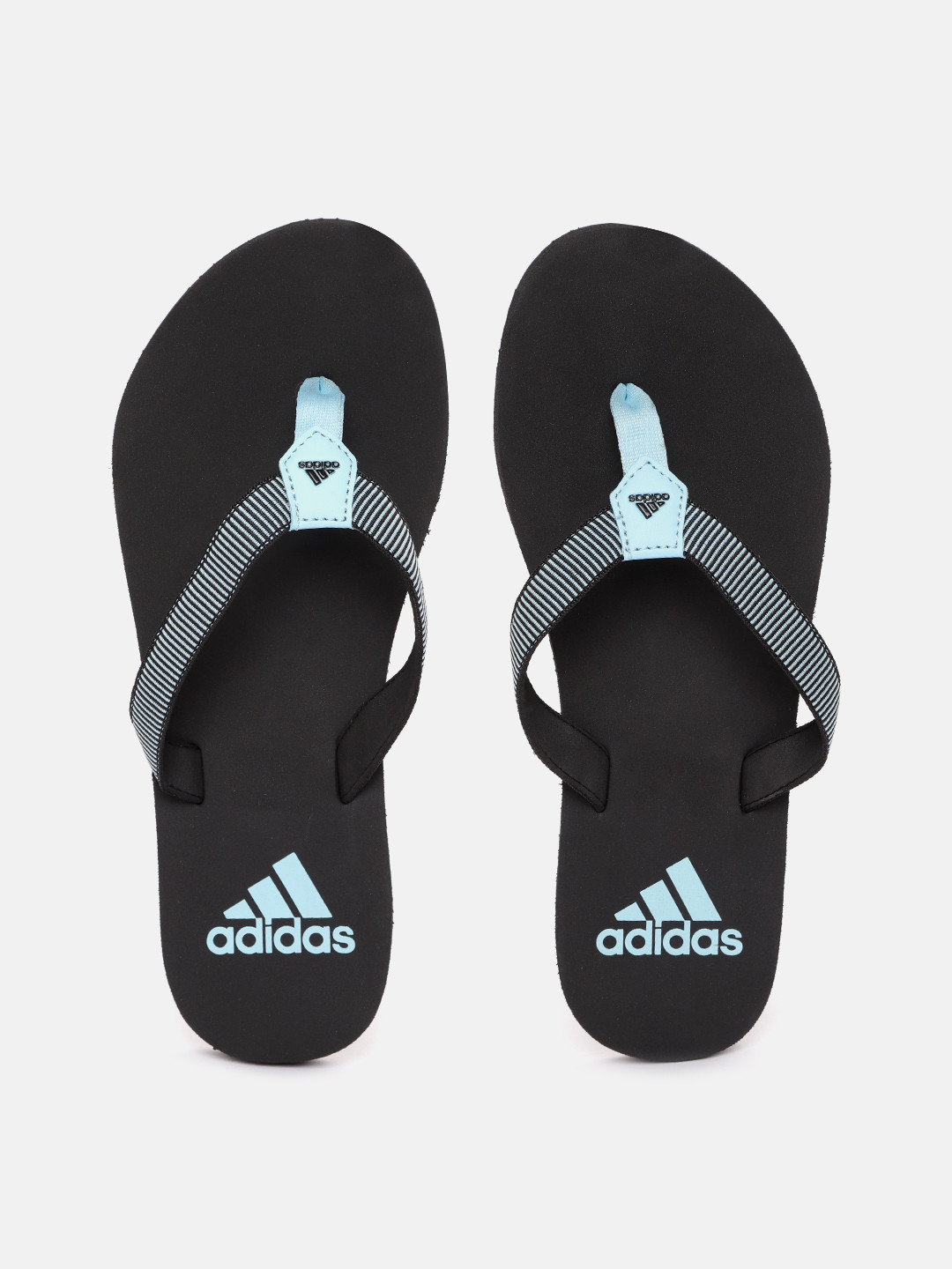 Buy ADIDAS Women Black & Blue Striped Pierco Thong Flip Flops Flip