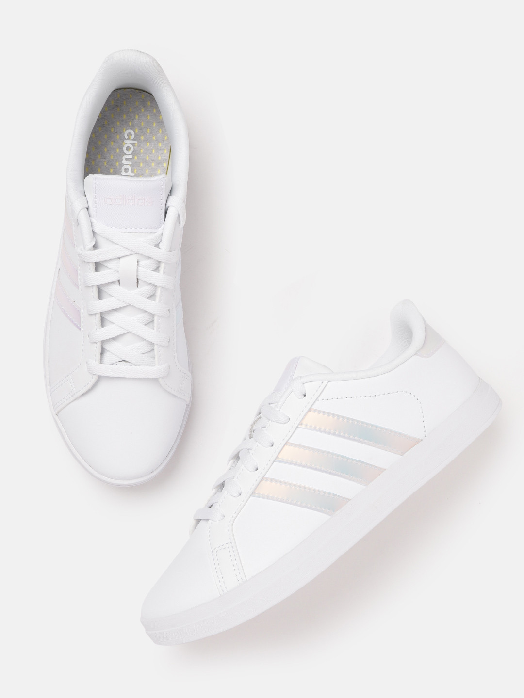 Buy ADIDAS Women White Solid Courtpoint Tennis Shoes Sports Shoes for