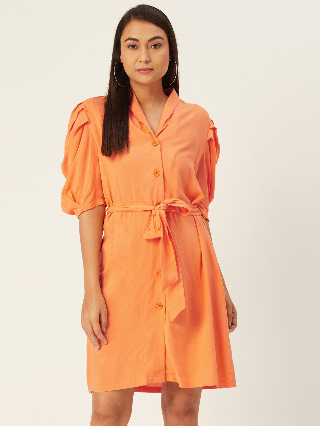 Buy DIVA WALK EXCLUSIVE Orange Shirt Dress Dresses for Women 18375214