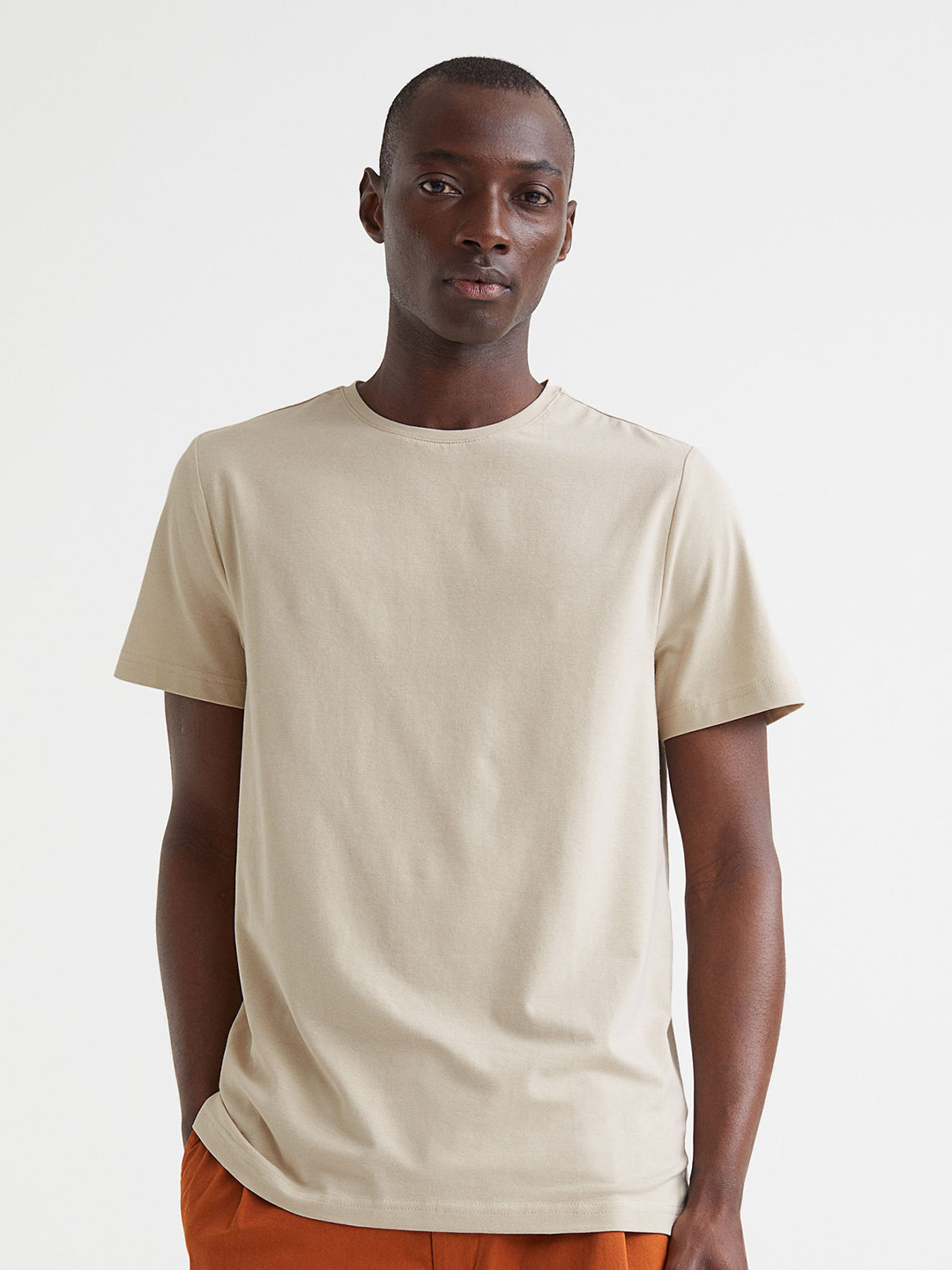 Buy H&M Beige 3 Pack Slim Fit T Shirts Tshirts for Men 18376754 Myntra