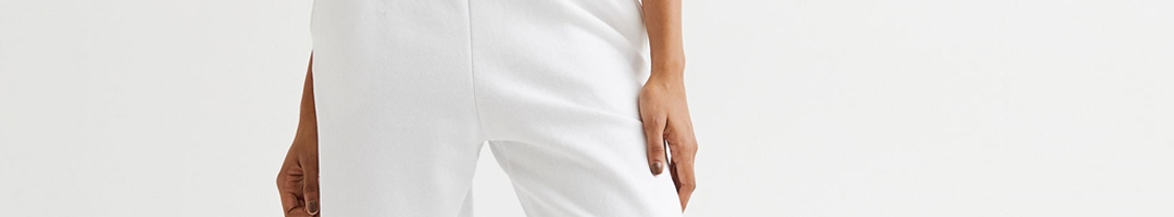 Buy H&M Women White Wide Joggers - Trousers for Women 18376862 | Myntra