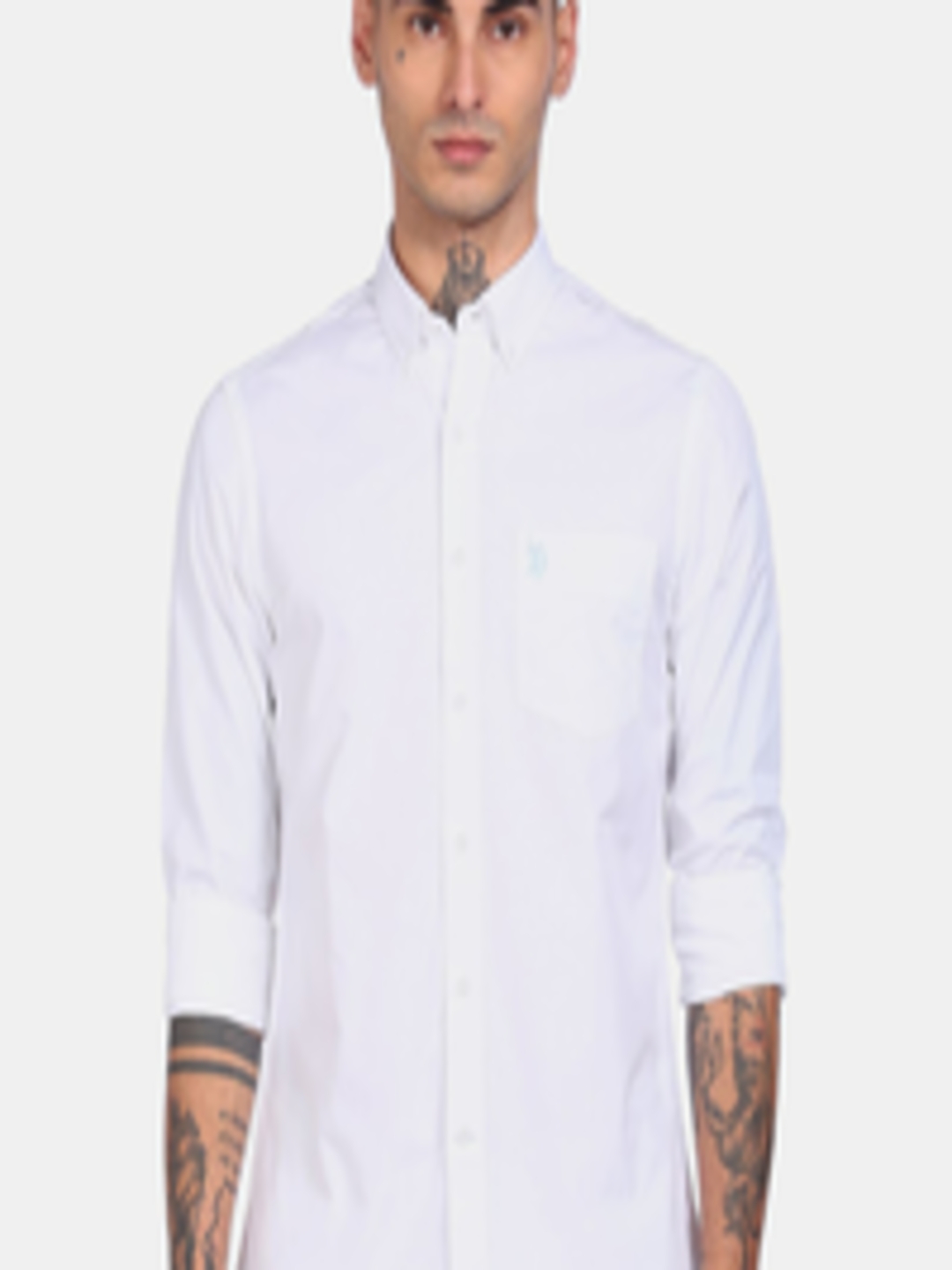 Buy U S Polo Assn Men White Casual Shirt - Shirts for Men 18381132 | Myntra