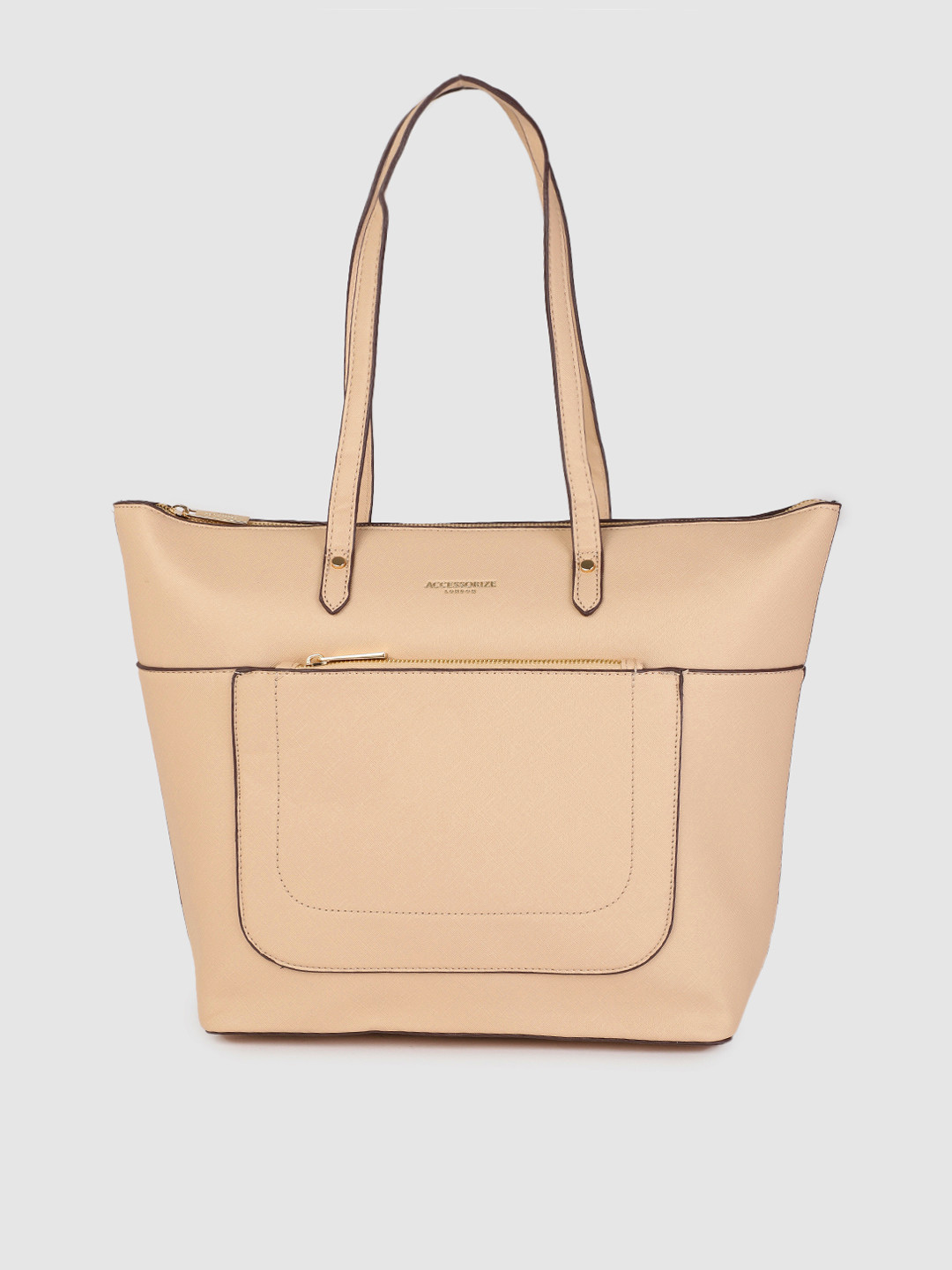 Buy Accessorize London Women Faux Leather Spacious Emily Tote Bag