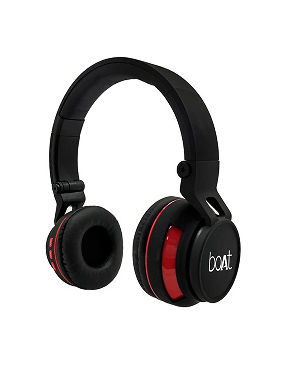 Buy BoAt Black & Red Rockerz 350 Wireless Headphones With Mic
