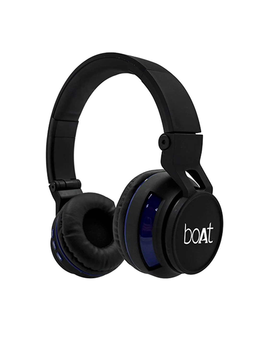 Buy BoAt Black & Blue Rockerz 350 Wireless Headphones With Mic