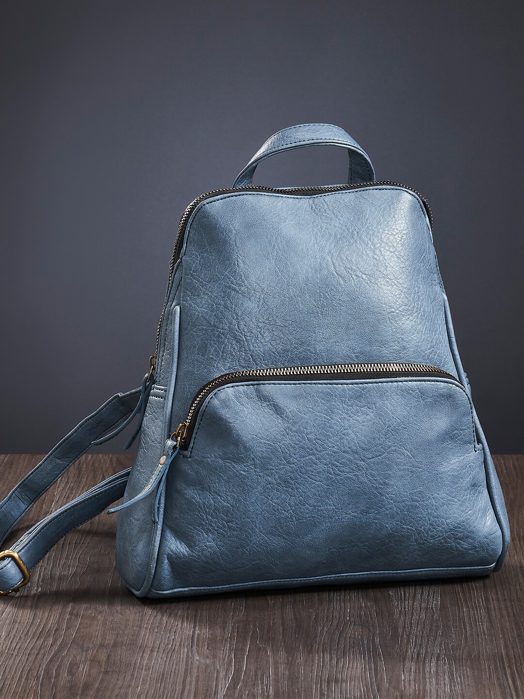 Buy Mona B Women Blue Solid Backpack - Backpacks for Women 18388284 ...
