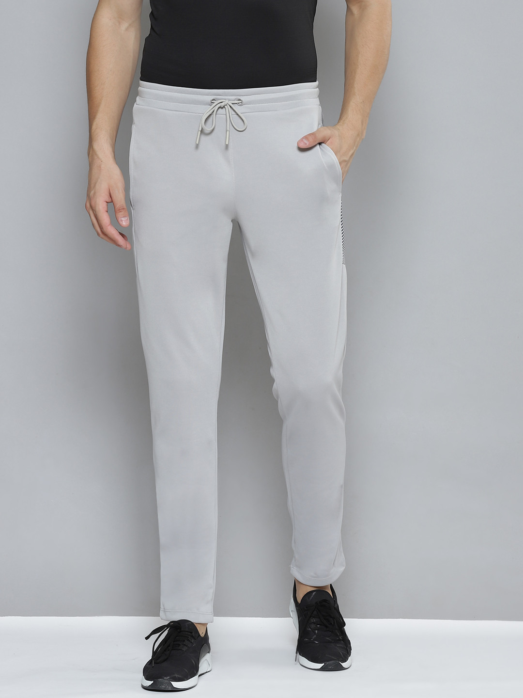 Buy Alcis Men Grey Solid Slim Fit Running Track Pants Track Pants for