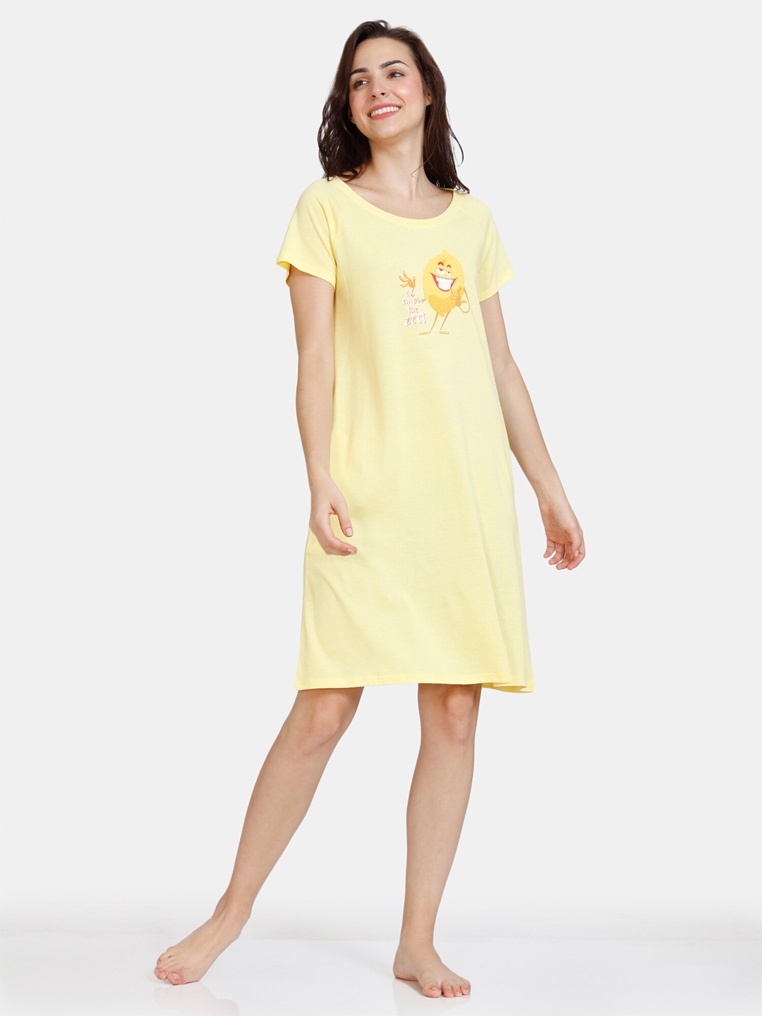 Buy Zivame Yellow Nightdress - Nightdress for Women 18407664 | Myntra
