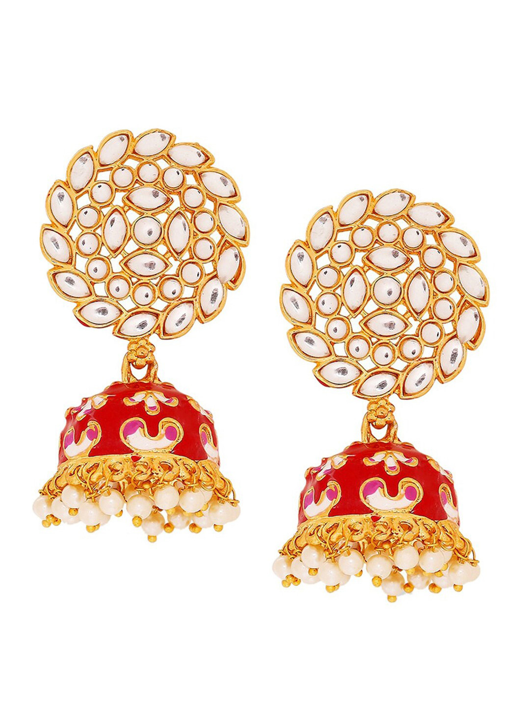 Kundan earrings tanishq clearance