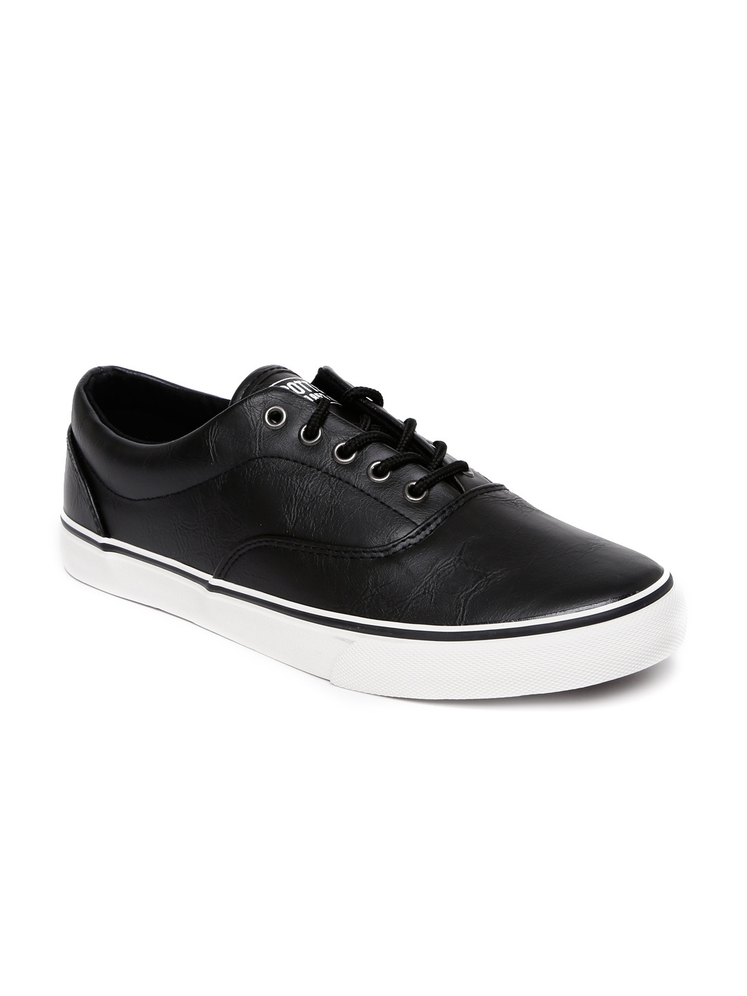 Buy ALCOTT Men Black Scarpa Con Lacci Sneakers - Casual Shoes for Men ...