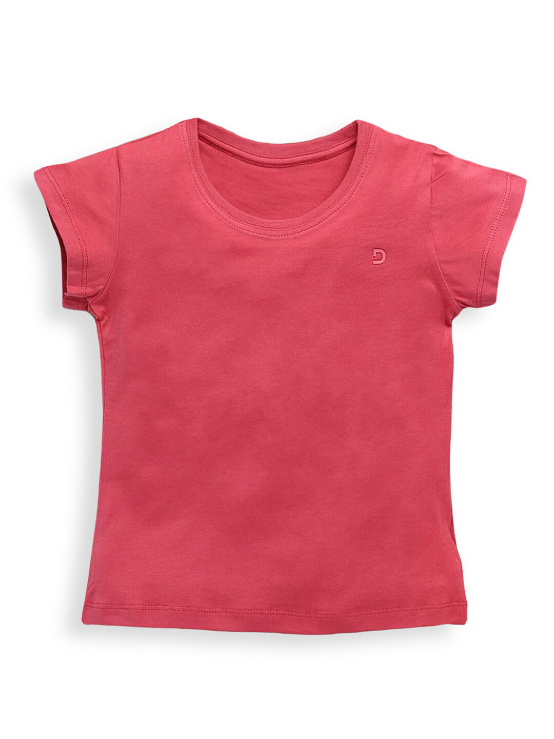 Buy Hopscotch Girls Red Solid T Shirt Tshirts for Girls 18415542 Myntra
