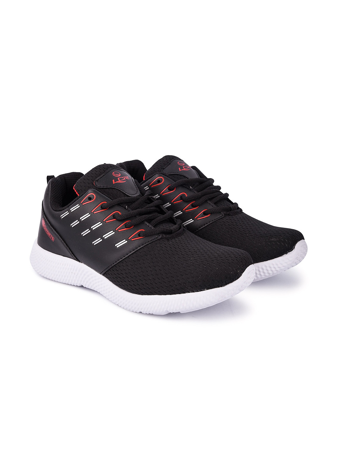 Buy Lancer Men Black Mesh Running Non Marking Shoes Sports Shoes for