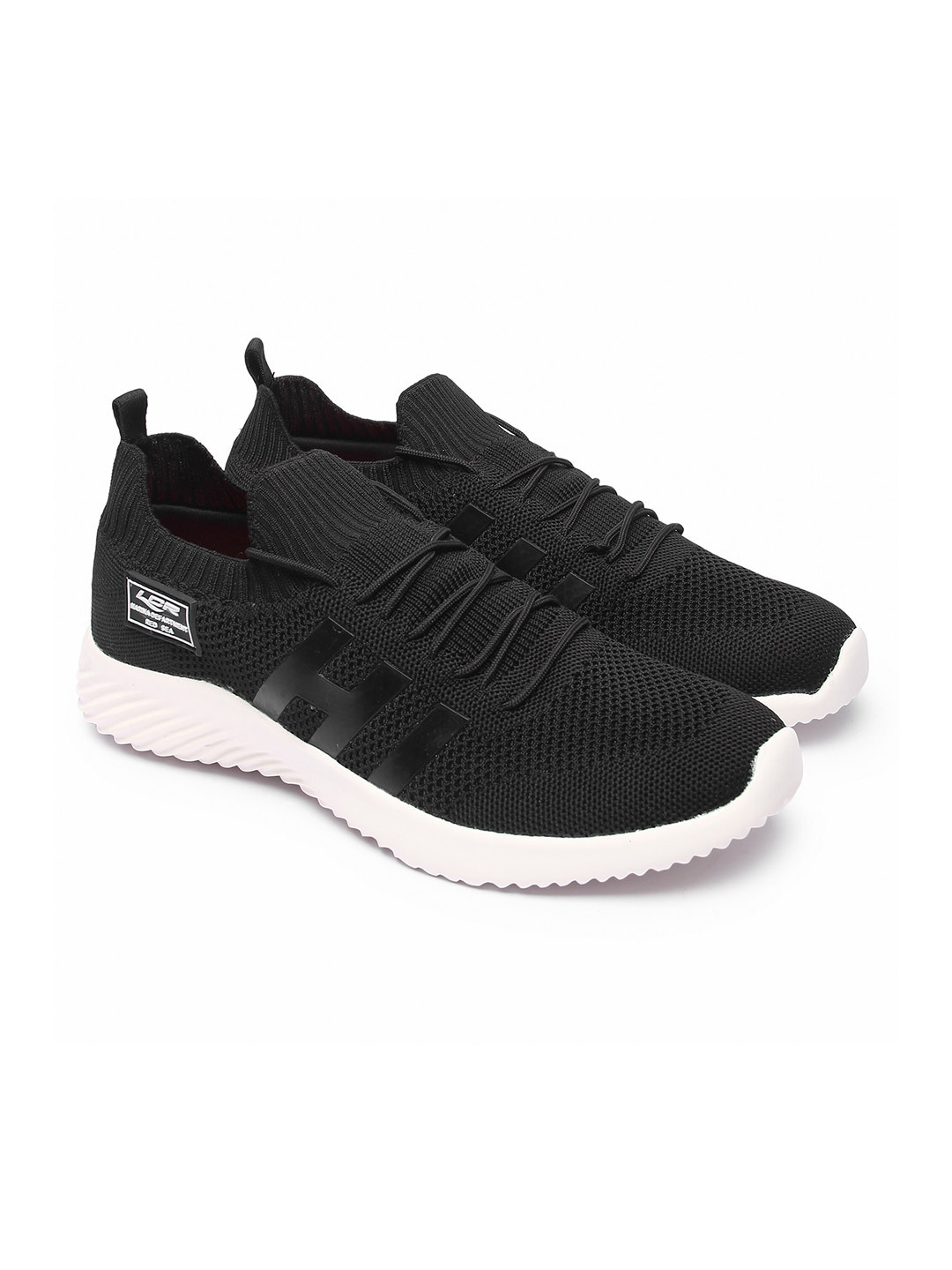 Buy Lancer Men Black Textile Running Non Marking Shoes Sports Shoes