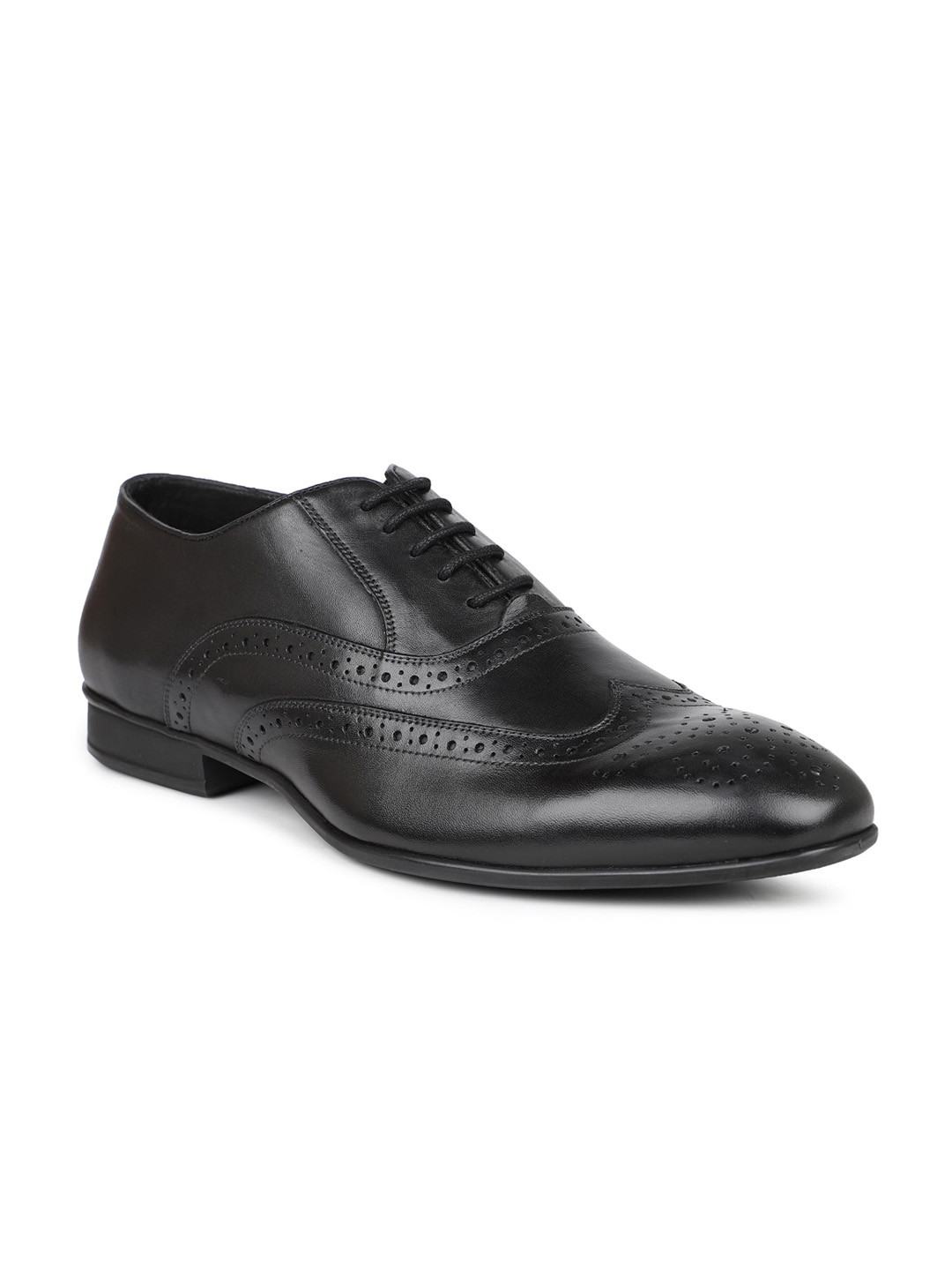 Mendez Black Floater Aniline Leather Men's Oxford main image 0