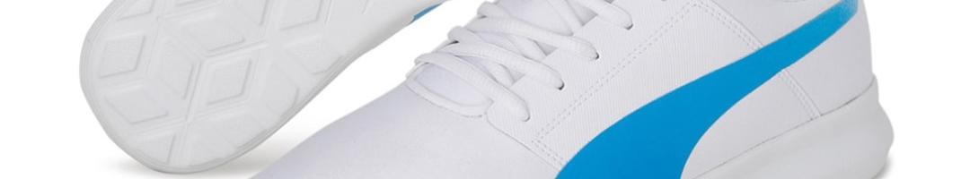 Buy Puma Men White & Blue Colourblocked Grail Sneakers - Casual Shoes ...