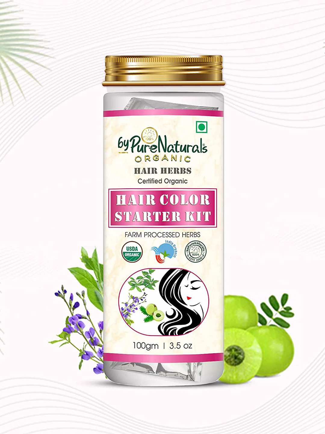 Buy ByPureNaturals Adults Beige 100 Natural Herbal Organic Hair Color