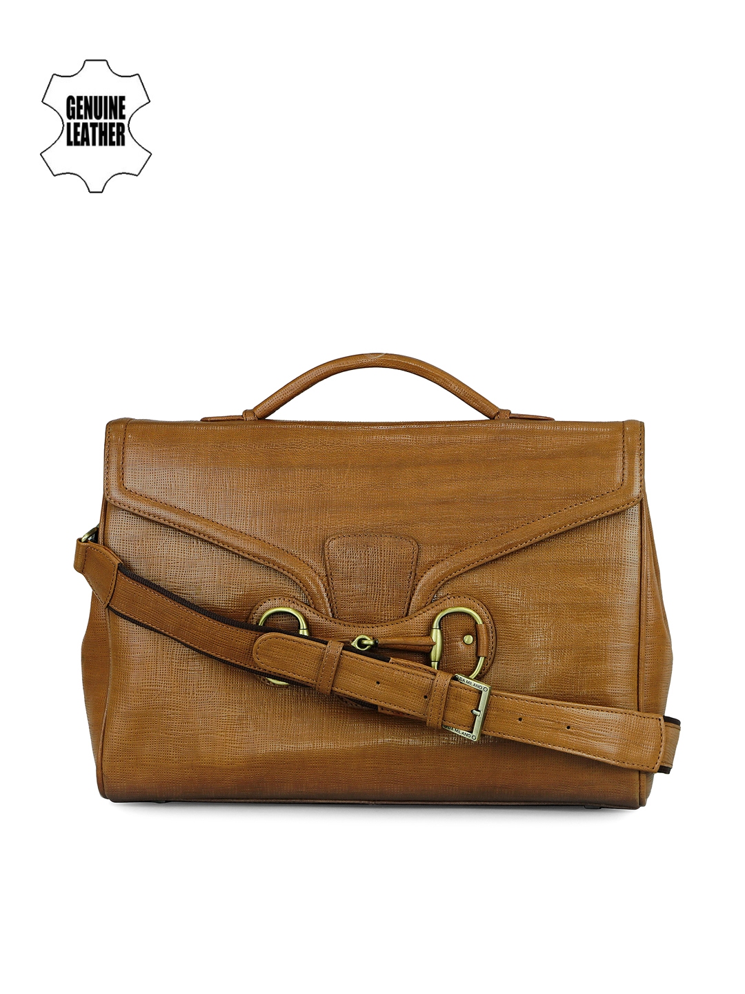 Buy Da Milano Women Brown Leather Laptop Bag - Laptop Bag for Women 1843096 | Myntra