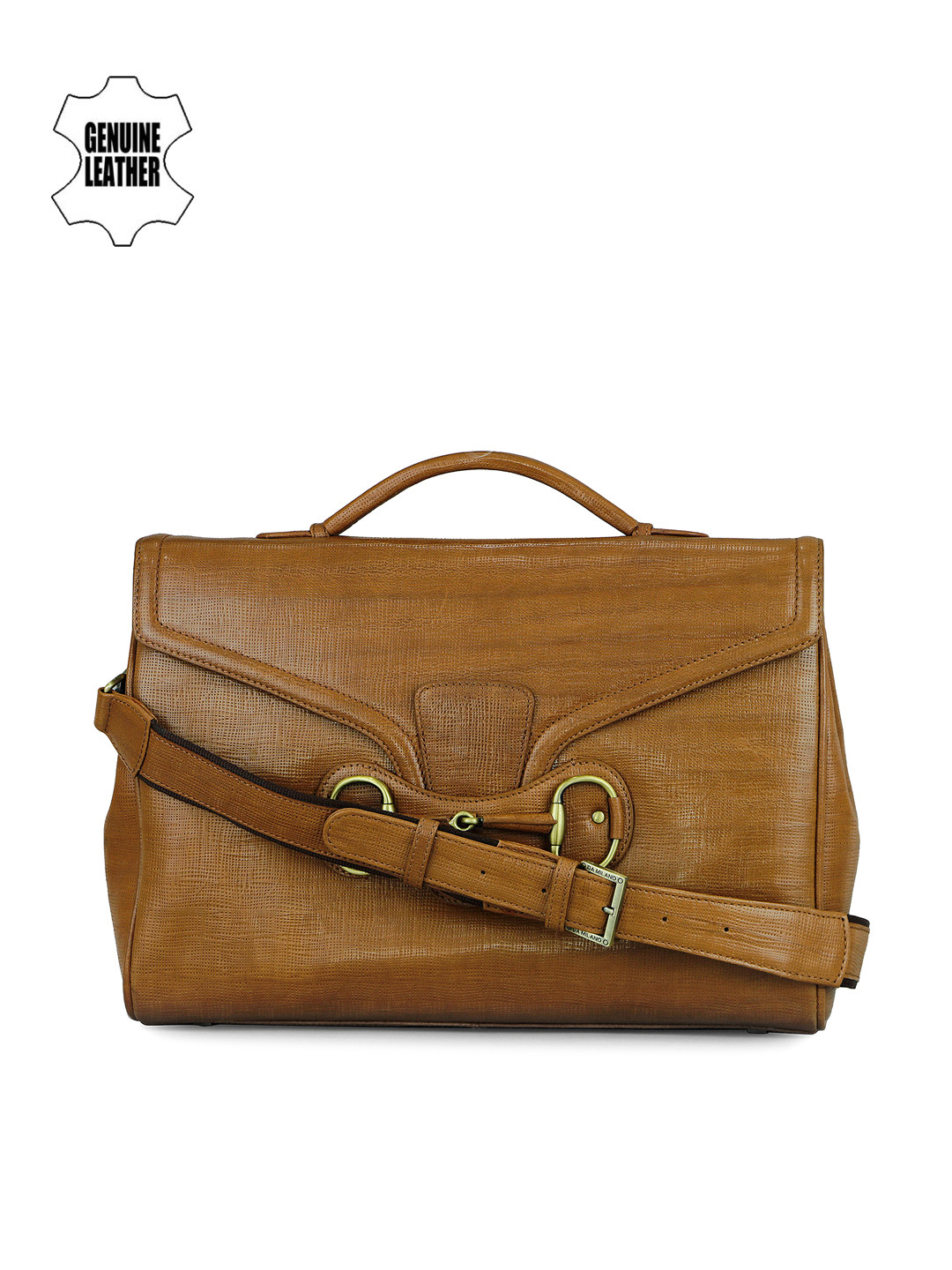 Buy Da Milano Women Brown Leather Laptop Bag Laptop Bag for Women 1843096 Myntra