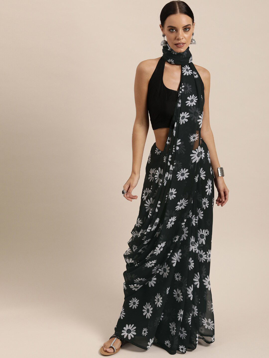 Sarvaratna Black Saree