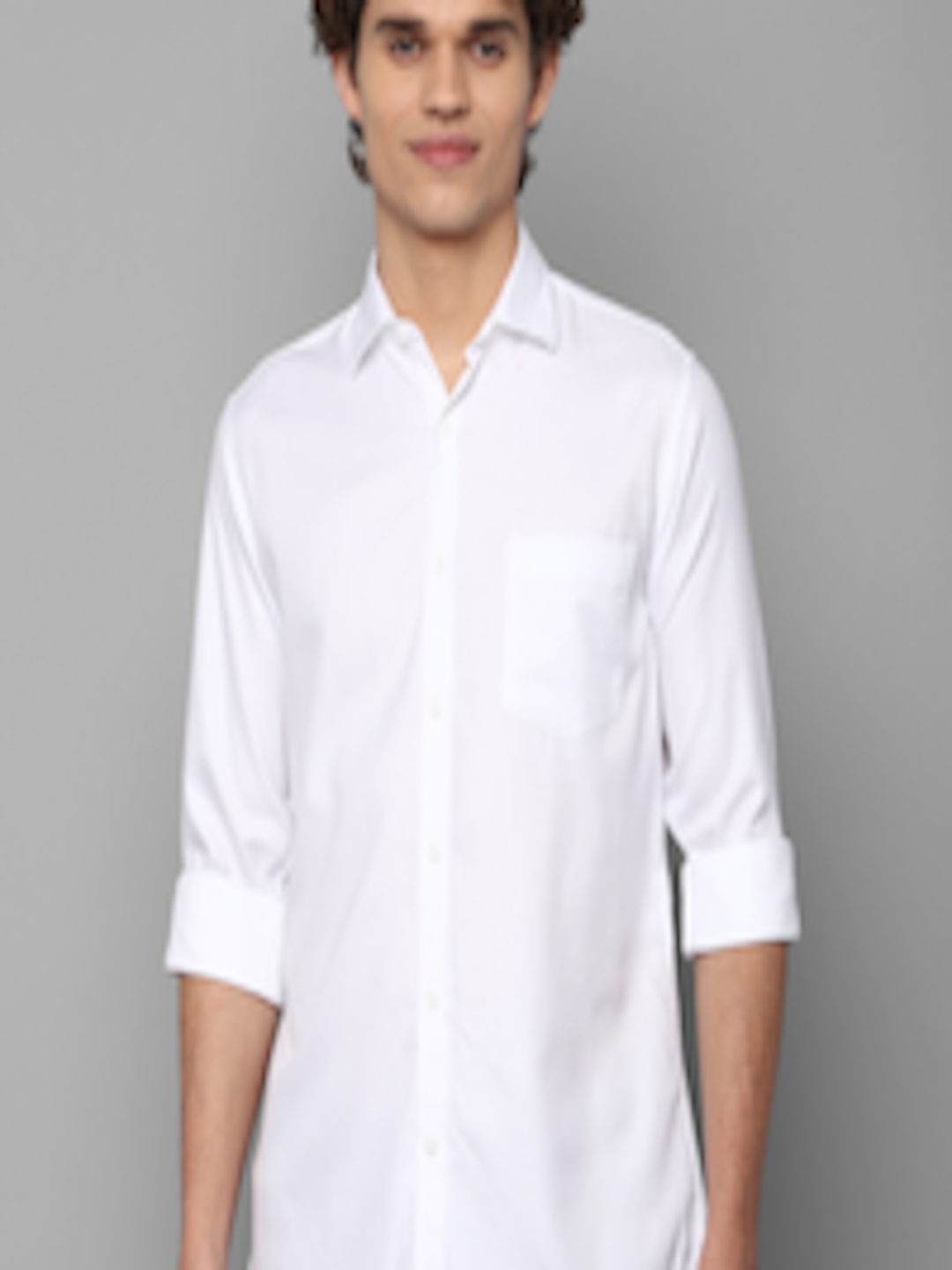Buy Allen Solly Men White Slim Fit Casual Shirt - Shirts for Men ...