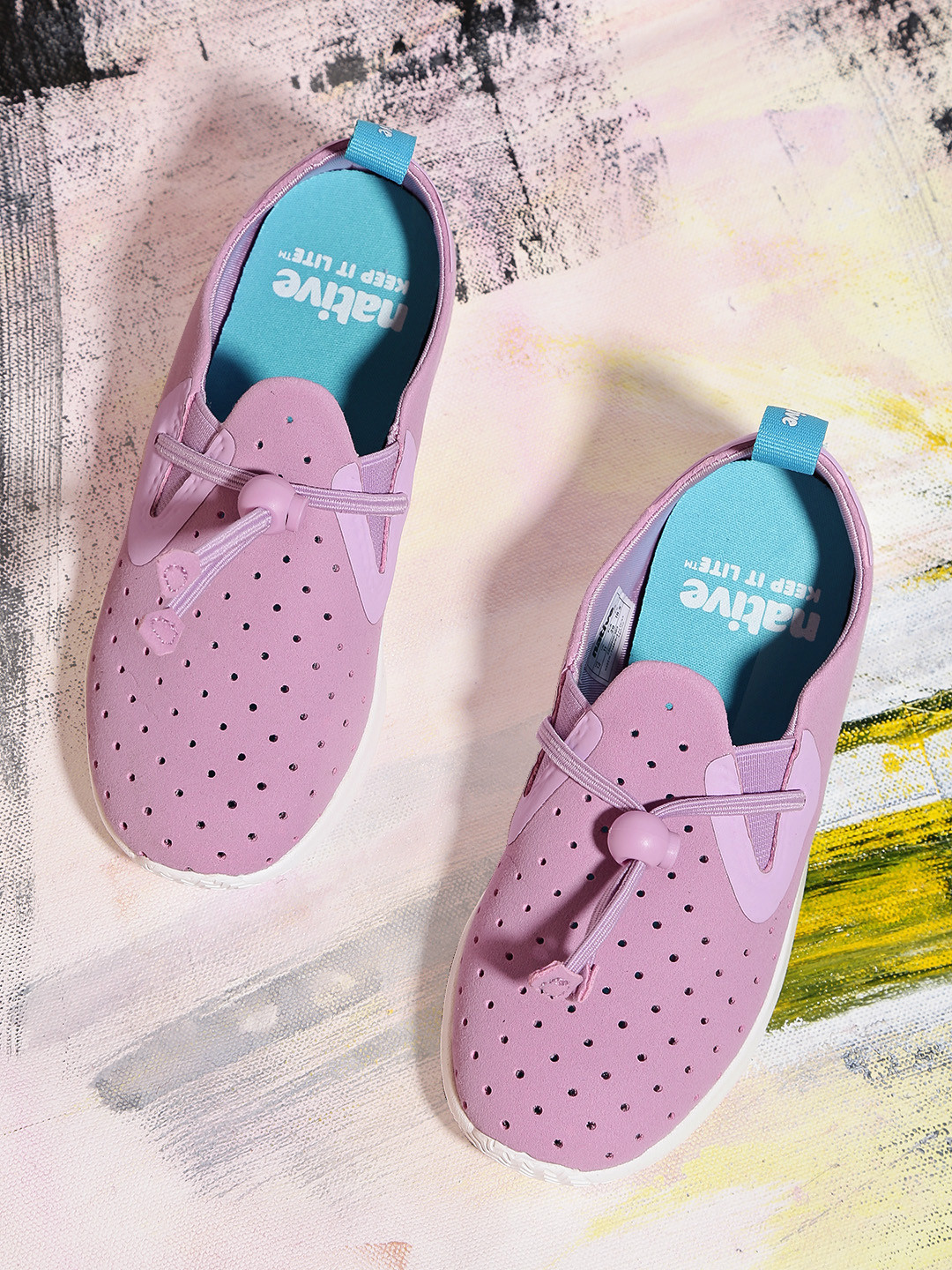 Buy Native Shoes Kids Dusty Pink Apollo Moc Slip On Sneakers Casual