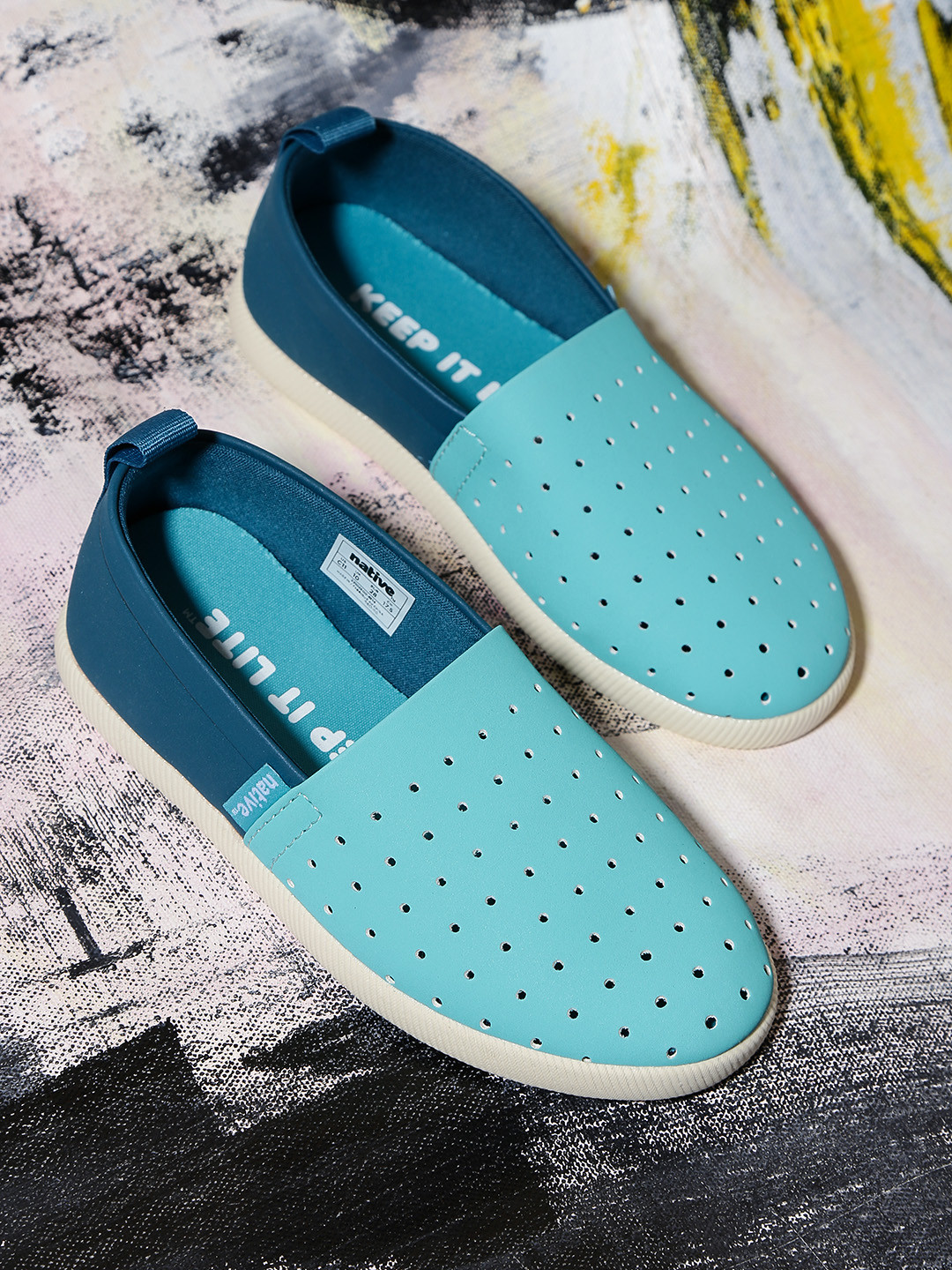 Buy Native Shoes Kids Blue Venice Slip On Sneakers