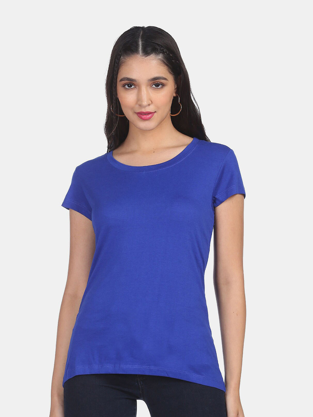 Buy Sugr Women Blue T Shirt Tshirts for Women 18452590 Myntra