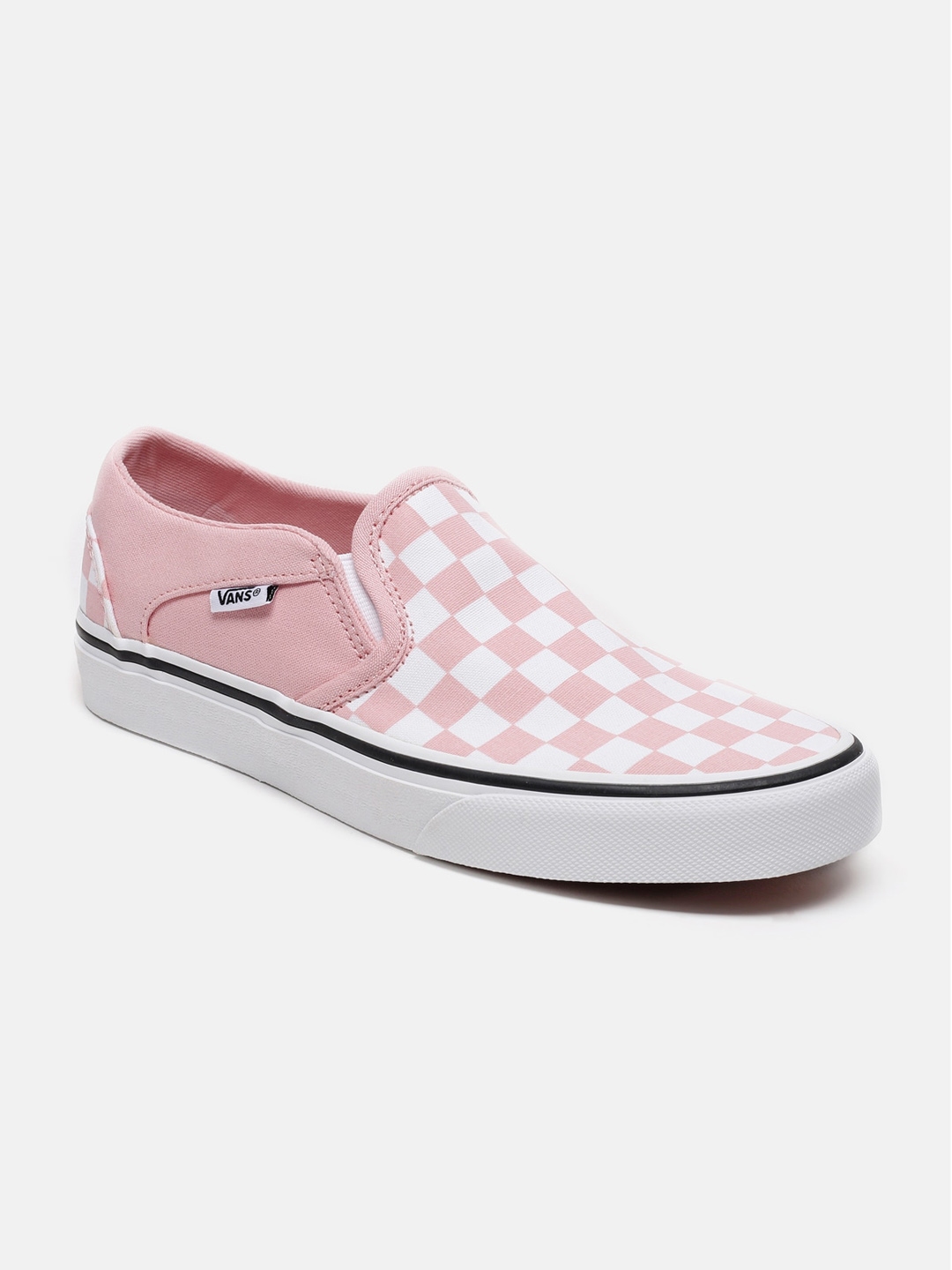 Buy Vans Women Pink Printed Slip On Sneakers Casual Shoes For Women